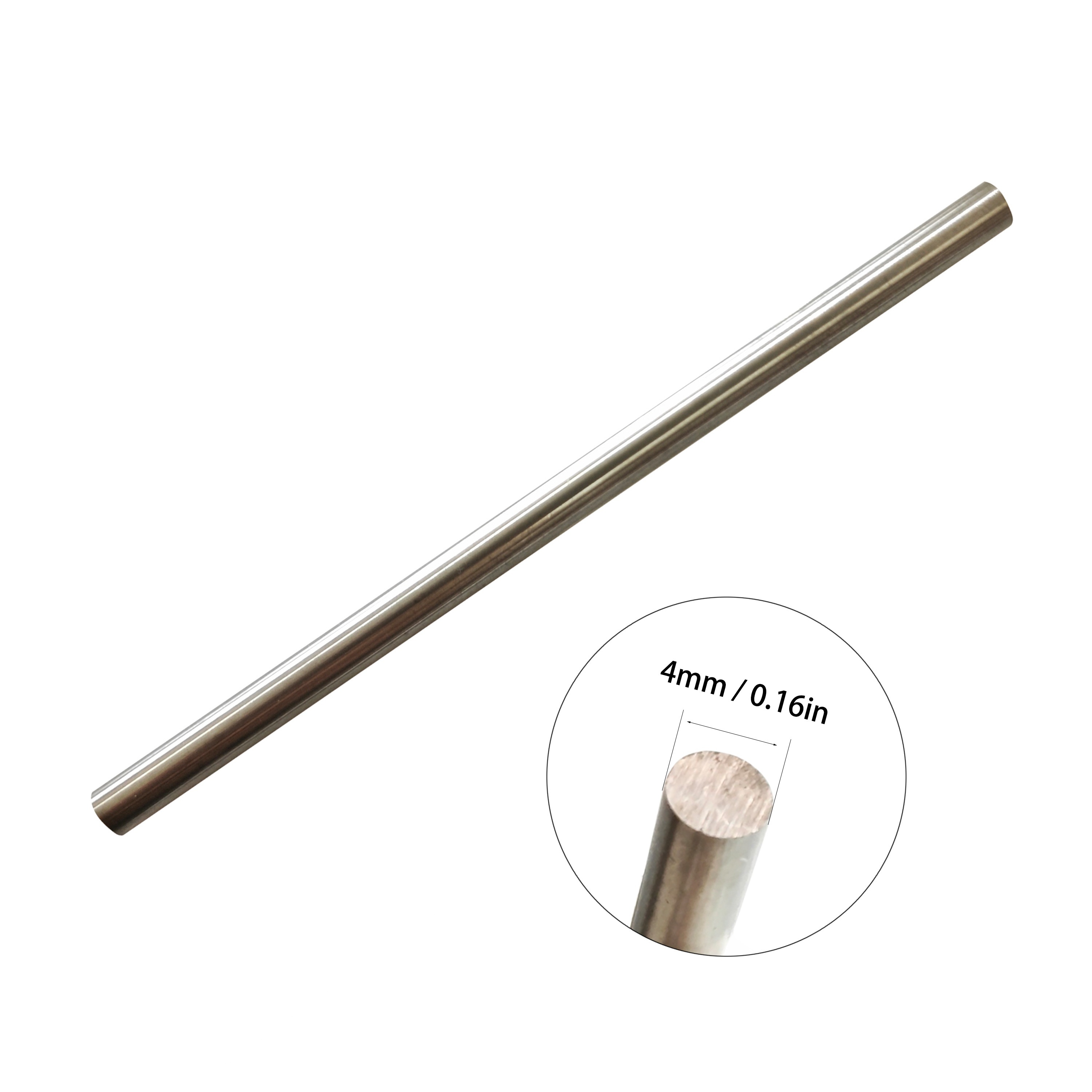 Tige Inox 3mm Barre Métallique à Barre Ronde En Acier Inoxydable Tiges D'arbre Solides De Tige Ronde En Métal For L'avion D'hélicoptère De Voiture De Modèle D'artisanat De Bricolage, Paquet De 2,16mm