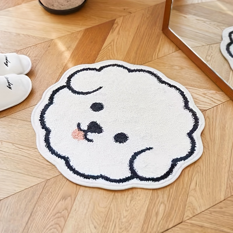 Cute Cartoon Carpet, Creative Dog Shaped Chair Cushion, Water