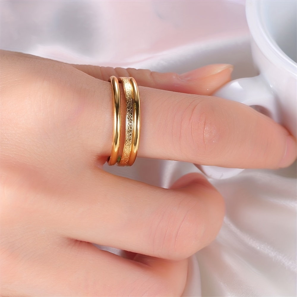 Size 10 Rings for Women Trendy Female Set Fashion Fesvital Jewelry Ring  Gold Shapes Geometry Different Ring Accessory Real Silver Rings for Teen  Girls