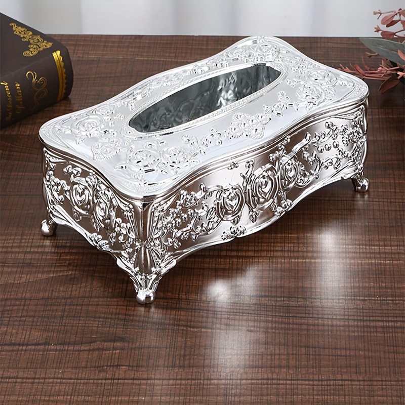 Silver sale napkin box