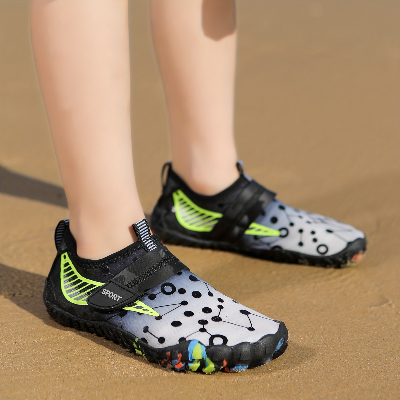 Zapatos De Agua Con Patrón De Nubes Descalzos Para Niños - Temu