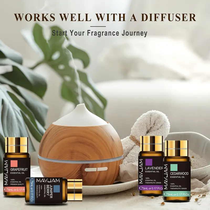 Essential Oils Set Therapeutic Grade Oils For Diffuser - Temu