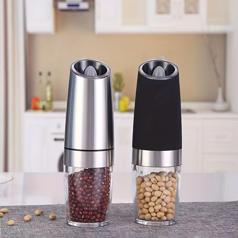 Salt And Pepper Electric Grinder Electric Gravity Pepper And - Temu
