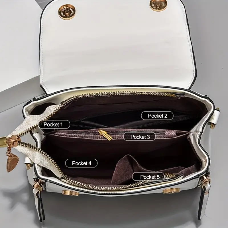 cute handbag with cat coin purse small zipper decor crossbody bag womens top handle square purse details 5