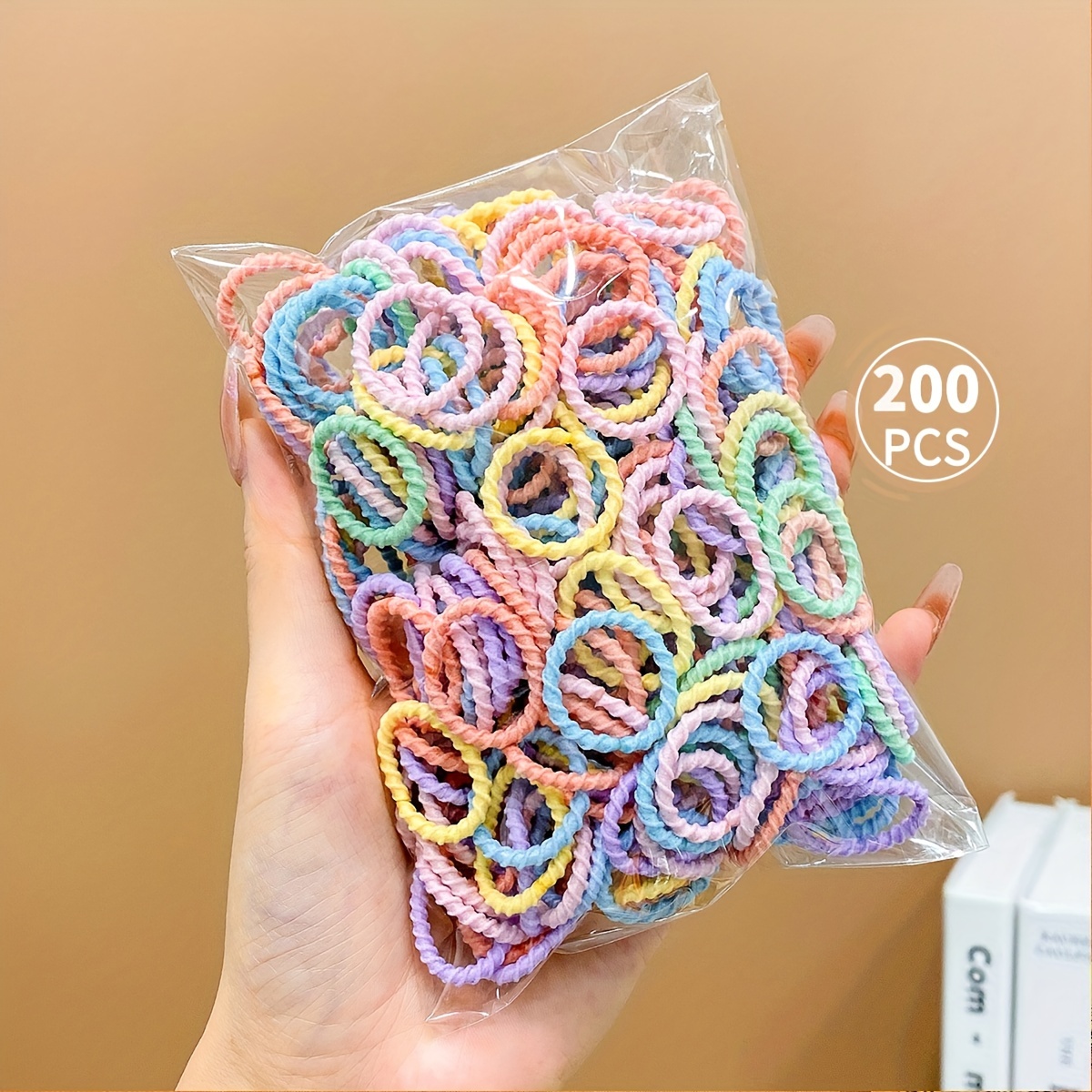 1 Paquete 100 Gomas Pelo Pequeñas Alta Elasticidad Color - Temu