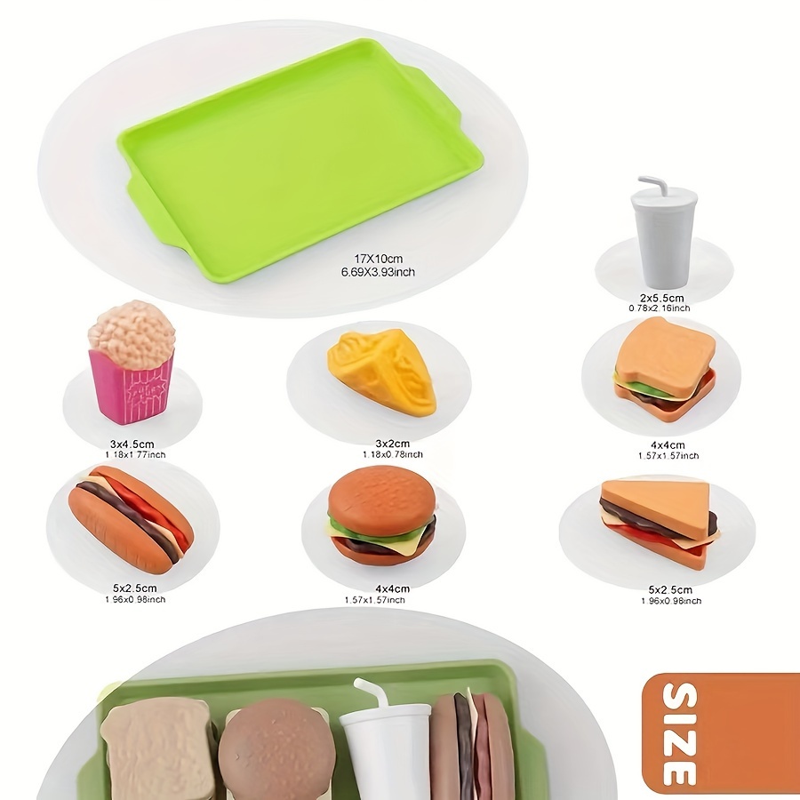 aydinids 30 pcs miniature hamburg mini lovely burgers miniature resin foods  for diy accessories mini kitchen