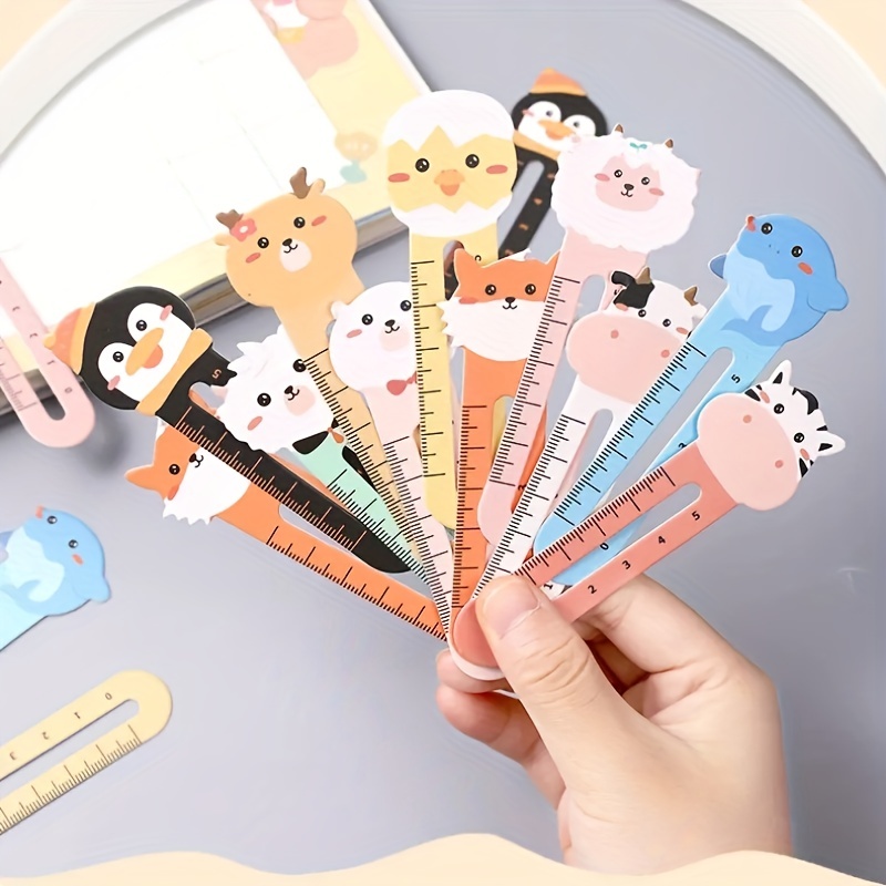 50pcs adorable animal cartoon bookmarks 10 styles for students teachers perfect party favors