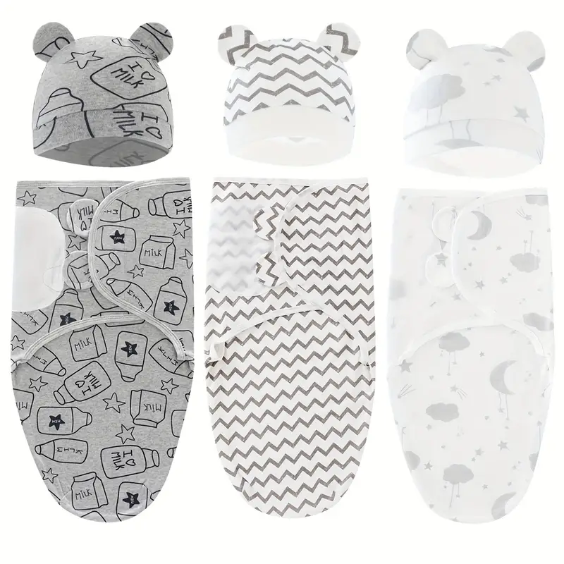 Keep Baby Cozy Secure Adjustable Cotton Swaddle Wrap Perfect