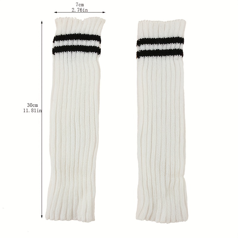 Knitted Sleeve Arm Cover with Thumb Hole for Autumn & Winter