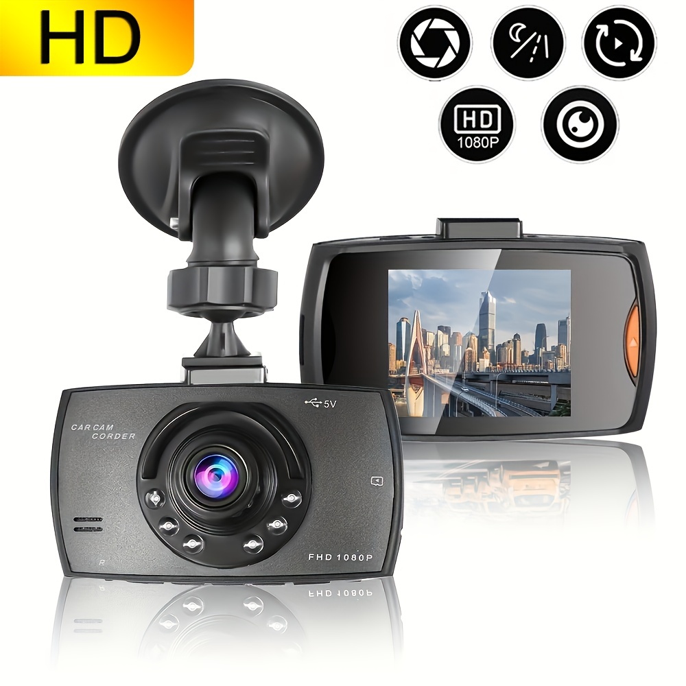 New Wireless Wifi Driving Recorder Dual Lens Hd Night Vision 1080p With  Reversing Image Suction Cup Mounted Car Dvr Camera - Temu