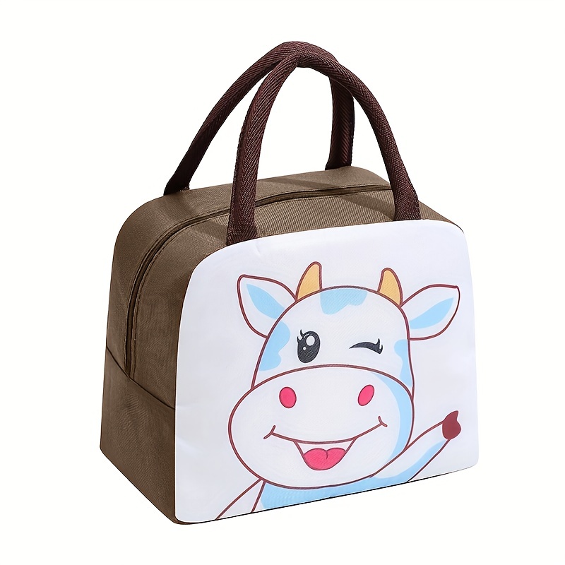 Cartoon Thickened Lunch Bag, Handle Design Lunch Box Bag, Bento Bag - Temu