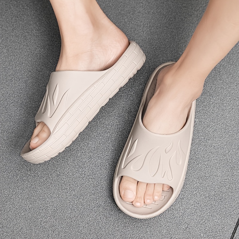 Men's Lightweight Slippers Open Toe Home Shoes Spring Summer