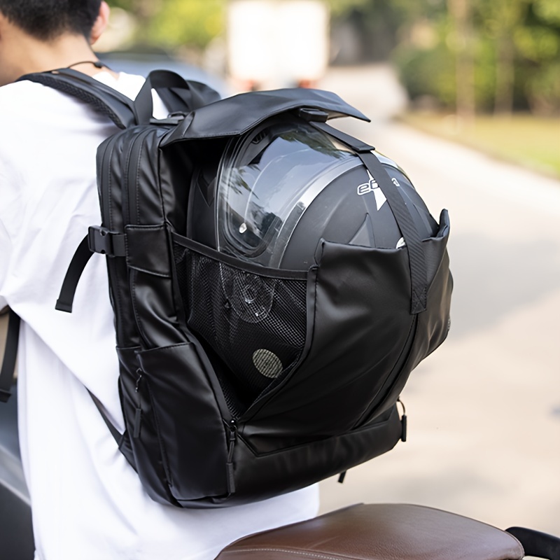 Sac de queue de siège de moto étanche sac de bagage de moto extensible multifonctionnel  sac de casque de moto sac à dos sac à main 