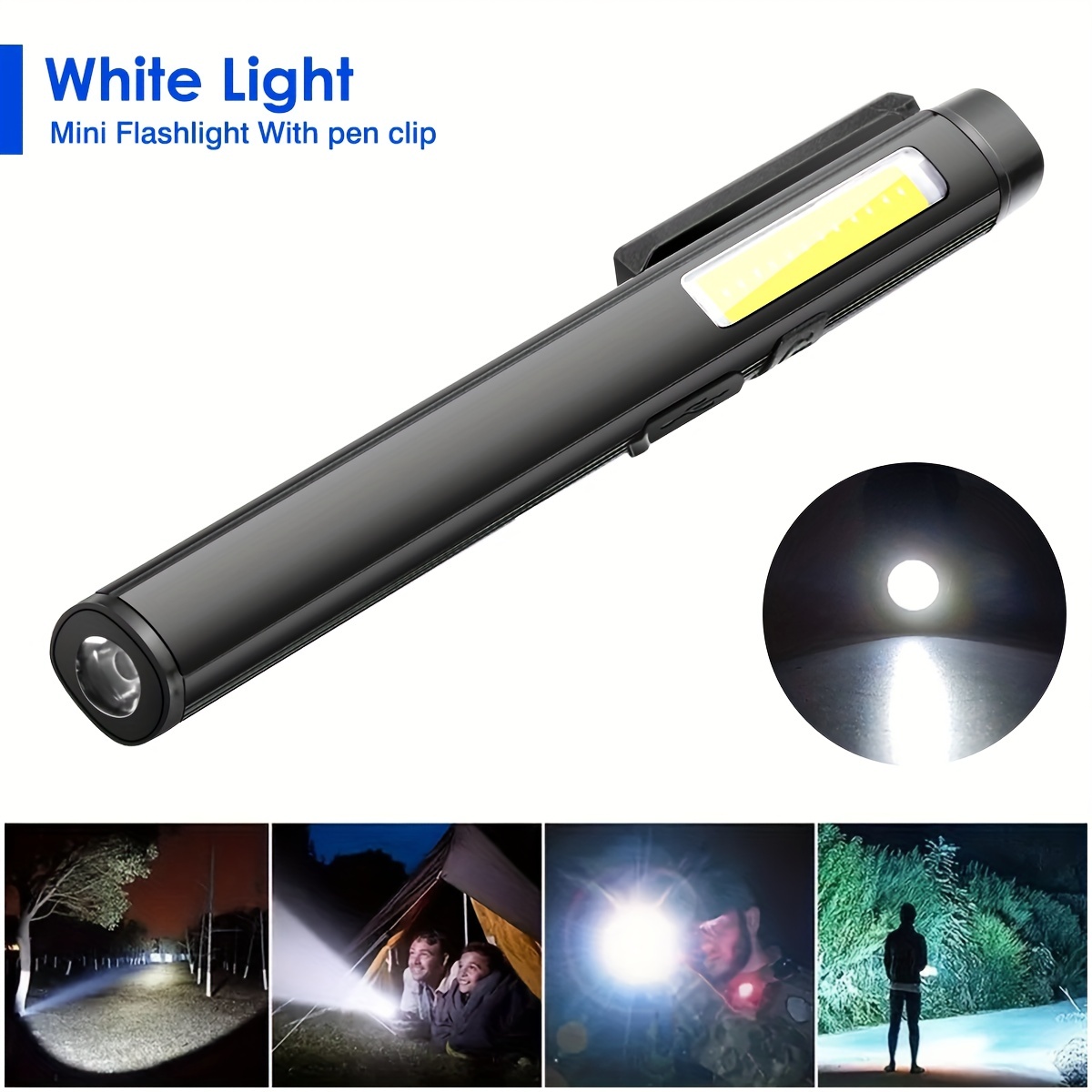 Lampe Torche LED UV Puissante 10 W 365 nm - Lumière Noire Rechargeable avec  Chargeur, Batterie Lithium