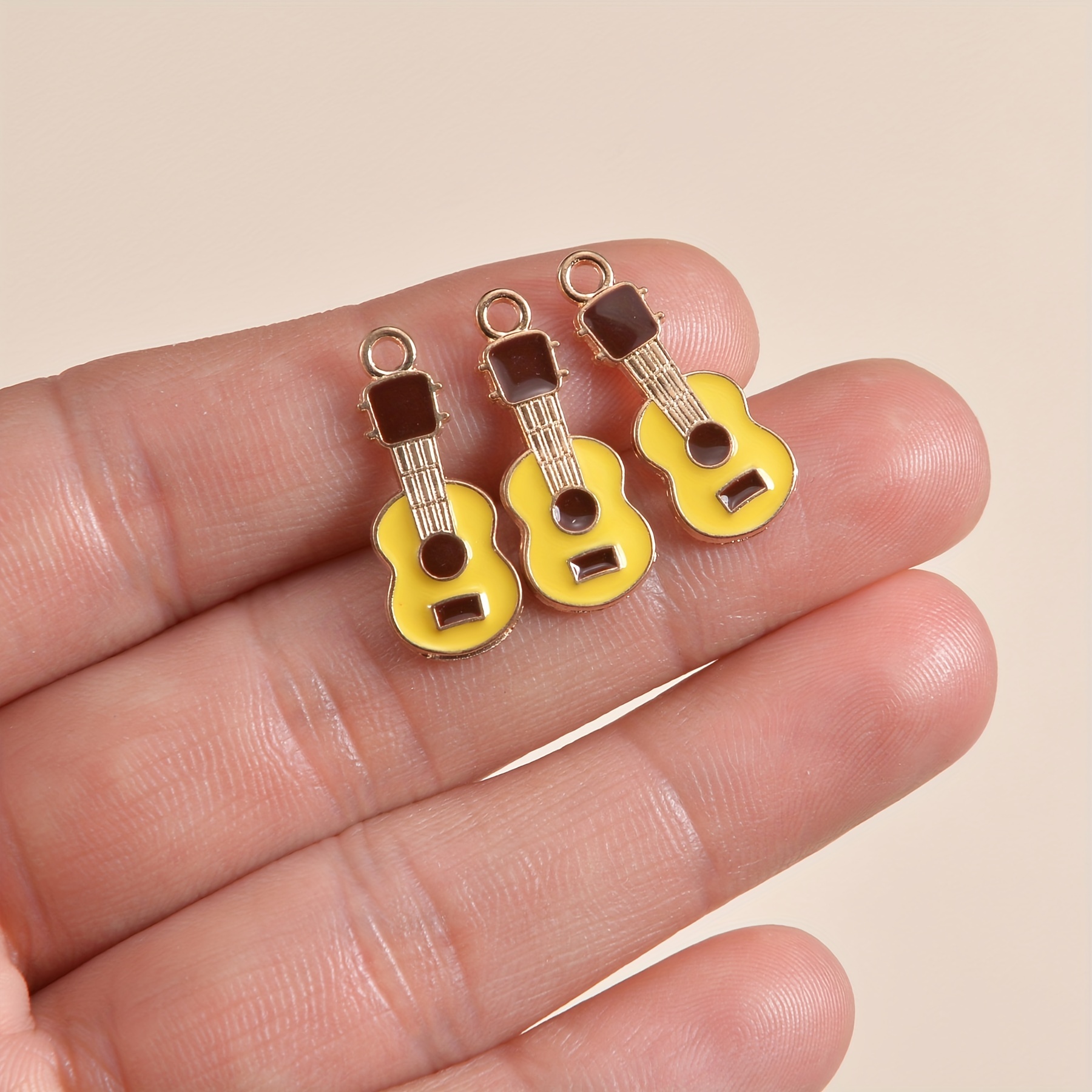 10pcs Guitar Alloy Pendant Jewelry Set