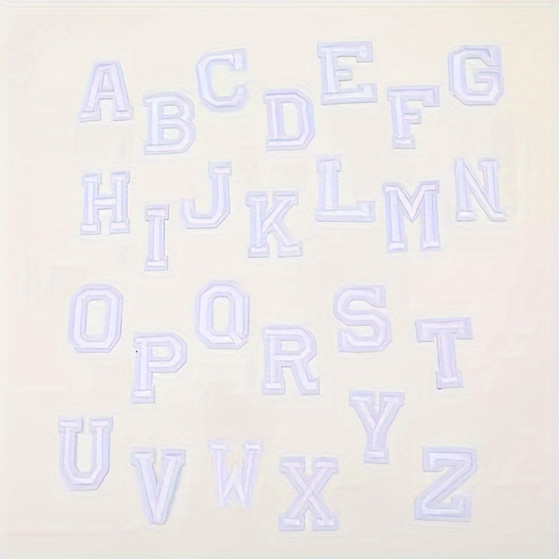 English Letters Series Embroidered Letter Cloth - Temu