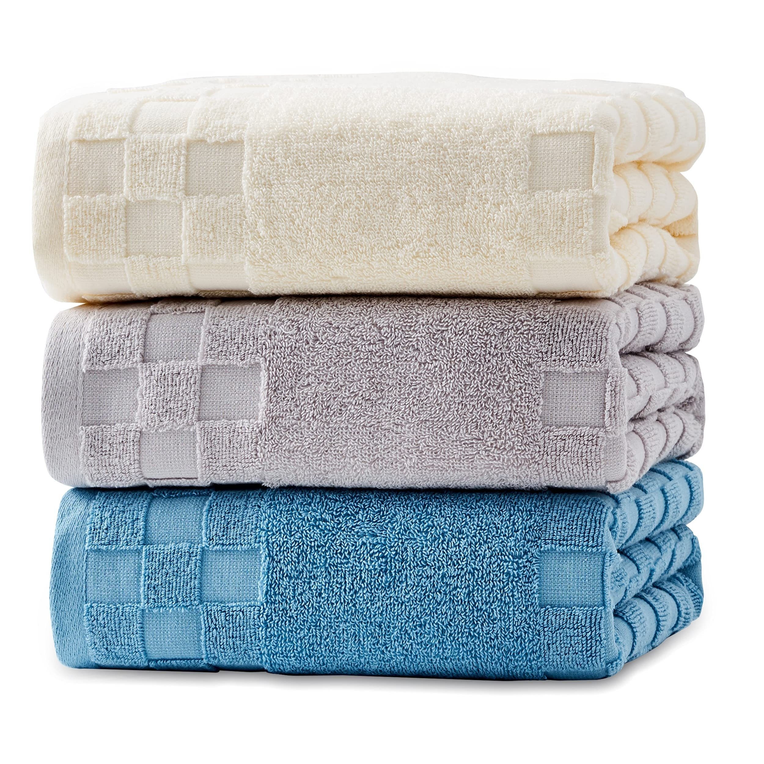 Juego de 8 toallas de baño grandes, color gris, 2 toallas de baño de gran  tamaño, 2 toallas de mano, 4 toallas pequeñas, 600GSM, suaves, altamente
