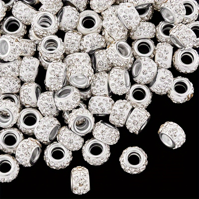 30pcs popular   full diamond beads   ball bead bracelet jewelry necklace additions