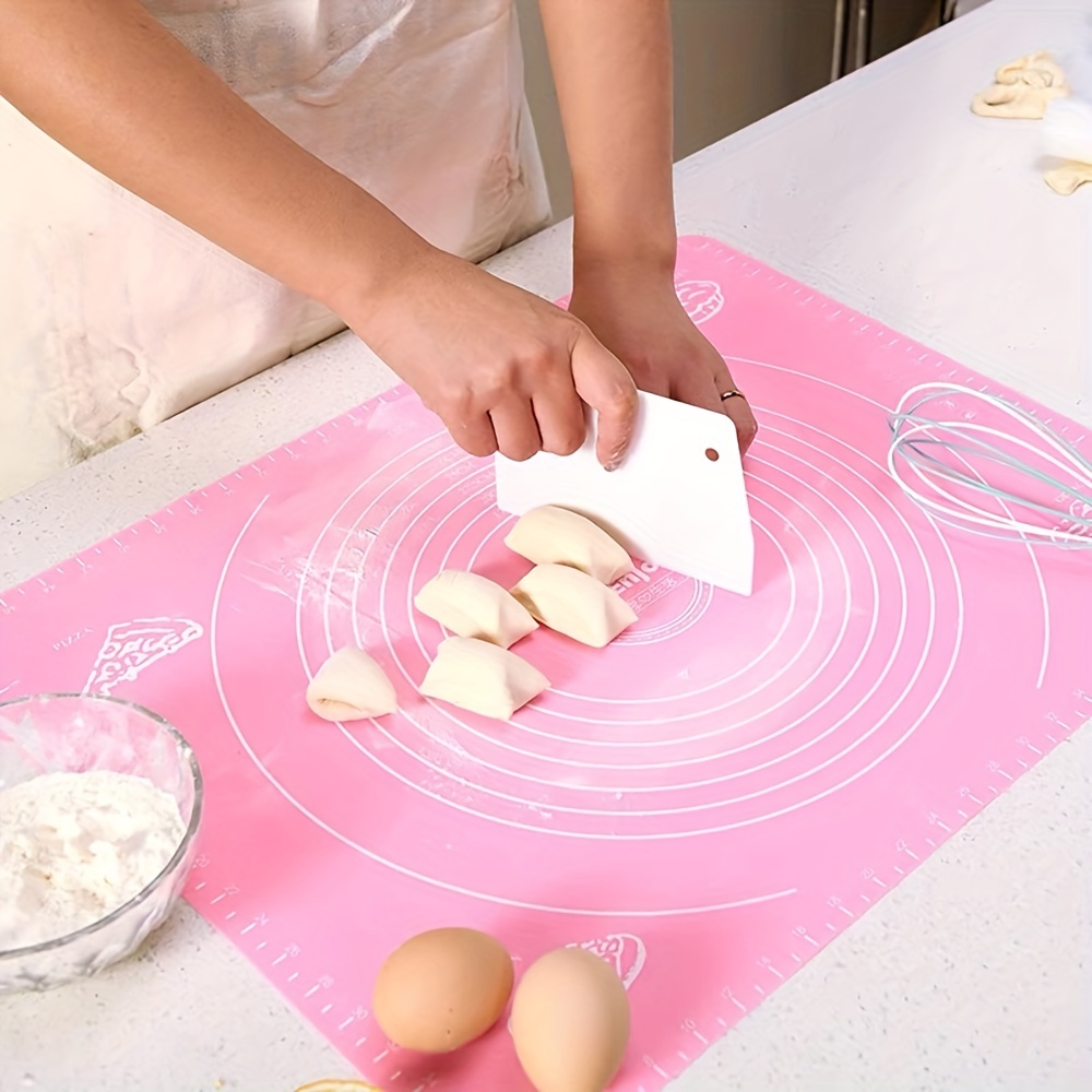 1pc Silicone Kneading Pad, Pink Silicone Multifunctional Pastry