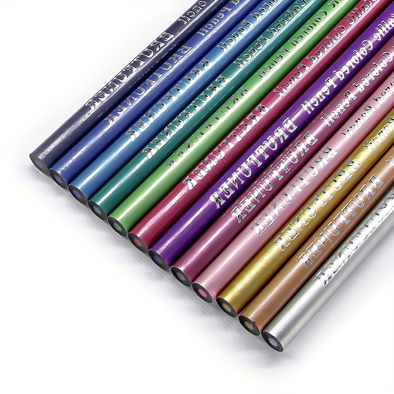 12 Colors Of Colored Pencils Water soluble Colored Lead - Temu