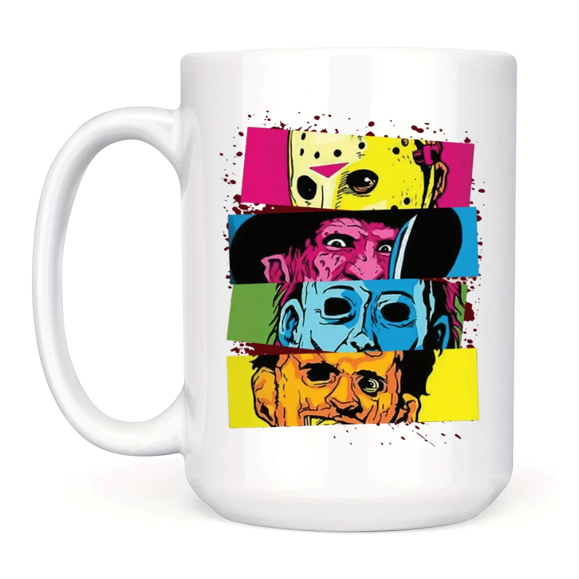 Skitongift Spooky Ceramic Novelty Coffee Mug Funny Halloween Mug Cool