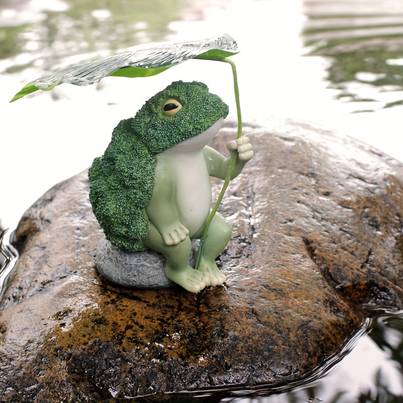 Outdoor Small Frog Ornaments Fresh Creative Crafts Suitable - Temu