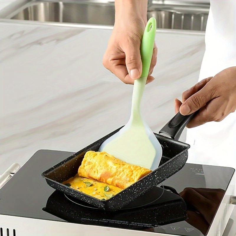 Pancakes Shovel, Turner, Nonstick Fried Shovel, Translucent Silicone  Shovel, Omelette Spatula Turner For Eggs Fish Pancake Pizza And Steak, Wide  Soft Non-stick Heat-resistant Kitchen Fried Shovel, Kitchen Utensils,  Kitchen Gadgets, Cheap Items 