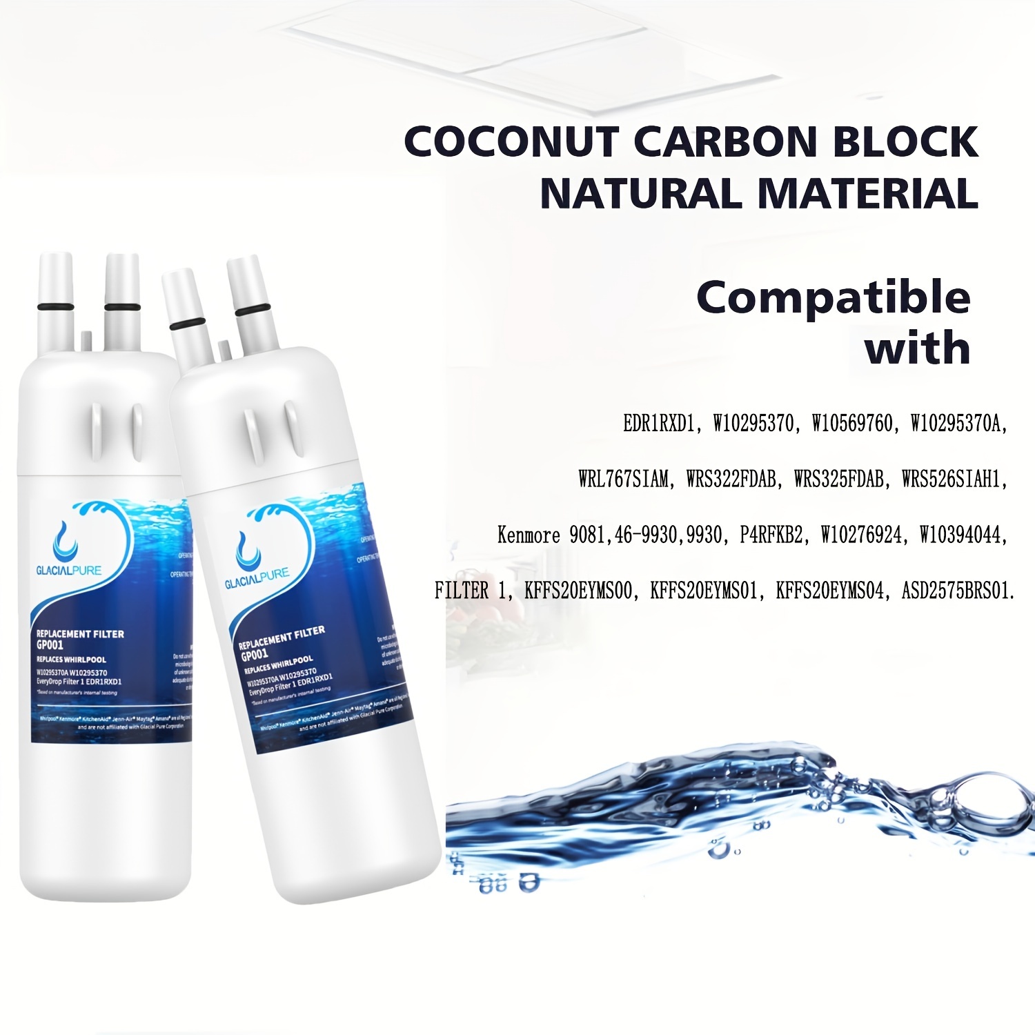 Household Refrigerator Coconut Carbon Block Replacement Filter for