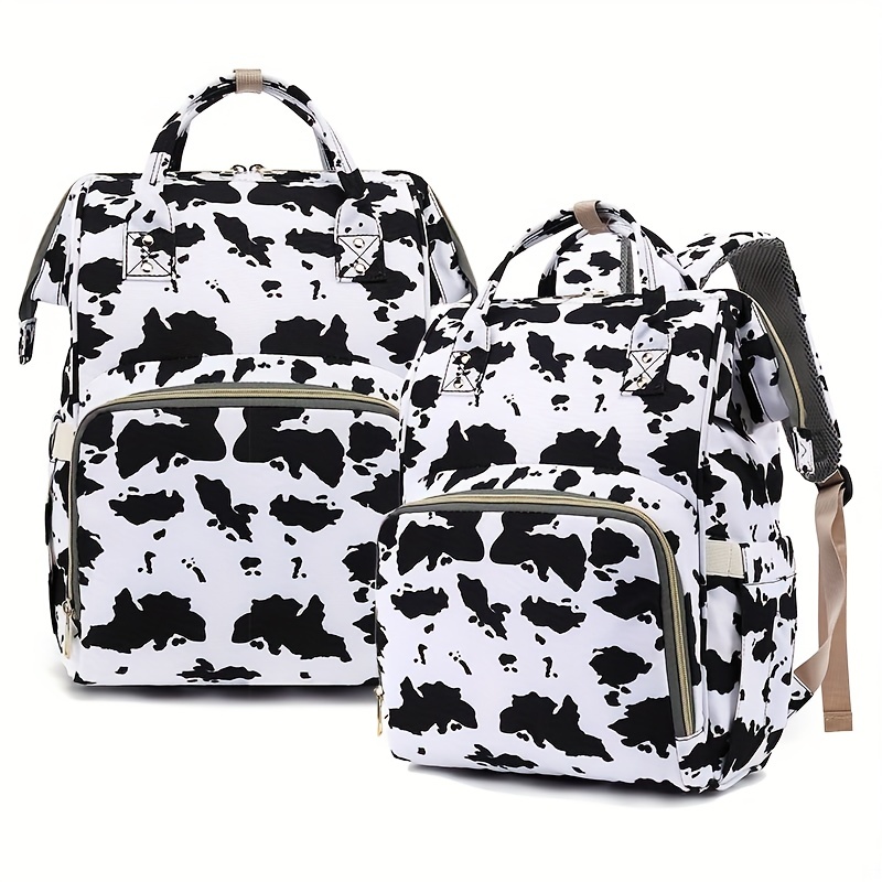 Starte Large Cow Grain Diaper Backpack Nylon, Oxford