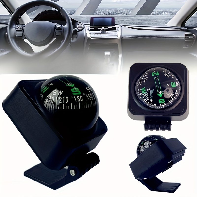 Car Compass Boule En Forme De Boussole De Navigation Réglable Pour