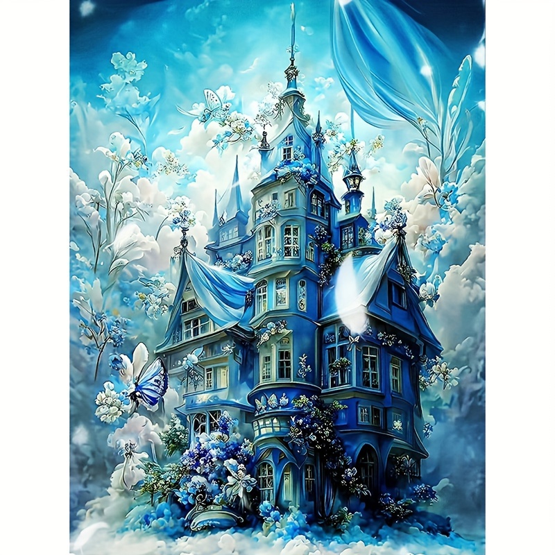 5d Diy Diamond Painting For Adults And Beginners Castle - Temu