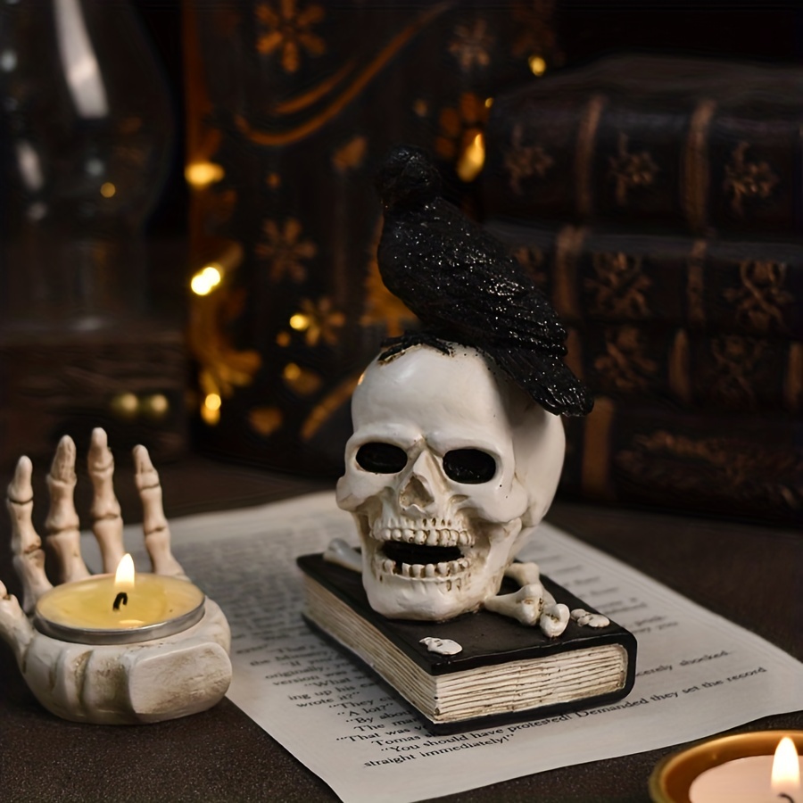 Skull Candle Holder Gothic Tealight Holder Horror Gothic Decor