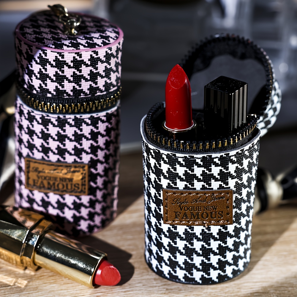 Fashion Windmill Pattern Mini Lipstick Bag, Lightweight Cylinder Type  Pendant With Keychain, Perfect Bag Accessories - Temu