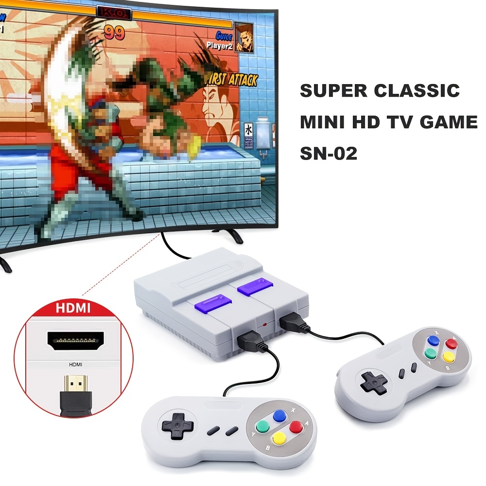 Hd 821 Classic Mini Retro Game Console, Output Childhood Classic Game  Built-in Hundreds Video Games System, Family Game Entertainment Accessories  Perfect Gifts, For Adults & Kids - Toys & Games - Temu