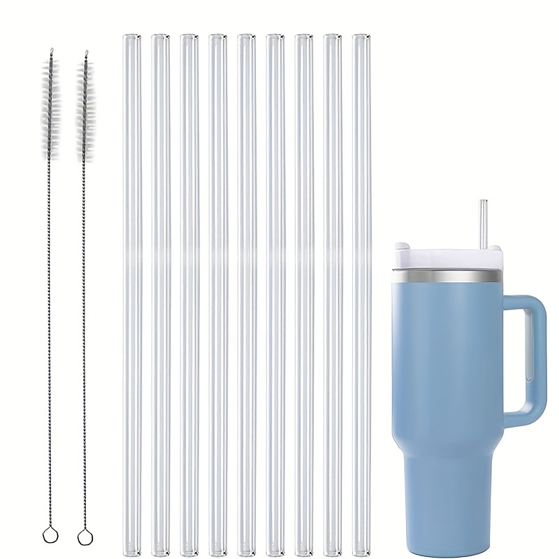 Straw, Plastic Straw, Straw Replacement For Stanley Cup Tumbler, Extra Long  Reusable Straws With Cleaning Brush, Straw For Festival Party Wedding  Cocktail Bar Beach, Kitchen Utensils, Chrismas Gifts, Halloween Gift - Temu