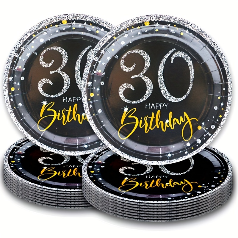 8 piezas de decoración de 40 cumpleaños, decoración de mesa de panal de  abeja, color azul y plateado feliz cumpleaños de 40 años, suministros de