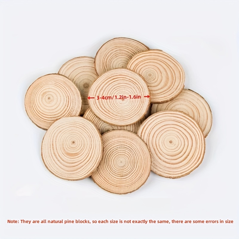 10Pcs Wood Slices, 5.5-6.3 inch Unfinished Natural Wood Slices, Large Wood  Circles with Bark, Rustic Round Wooden Slices for Centerpieces Wedding