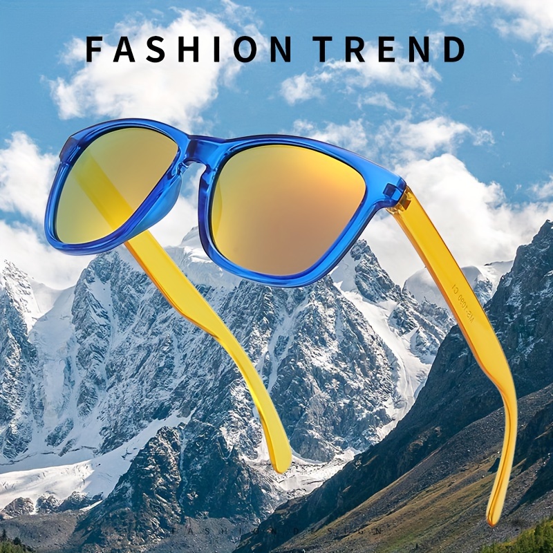 Unisex Leaf Shaped Fashion Sunglasses, Tac Lens Polarized Funky Glasses For  Party Cosplay - Temu