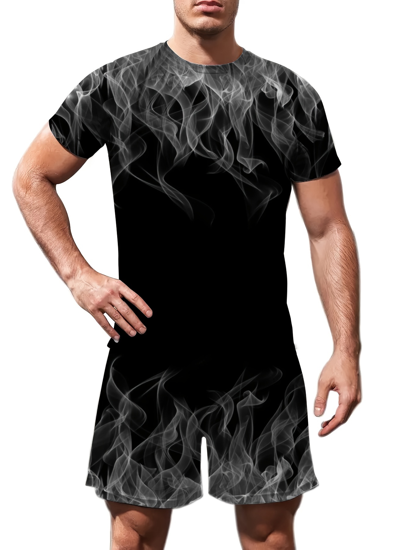 Chándal Para Hombre Hombre 3D Conjunto De Camiseta Para Hombre Ropa  Deportiva Ropa De Gran Tamaño