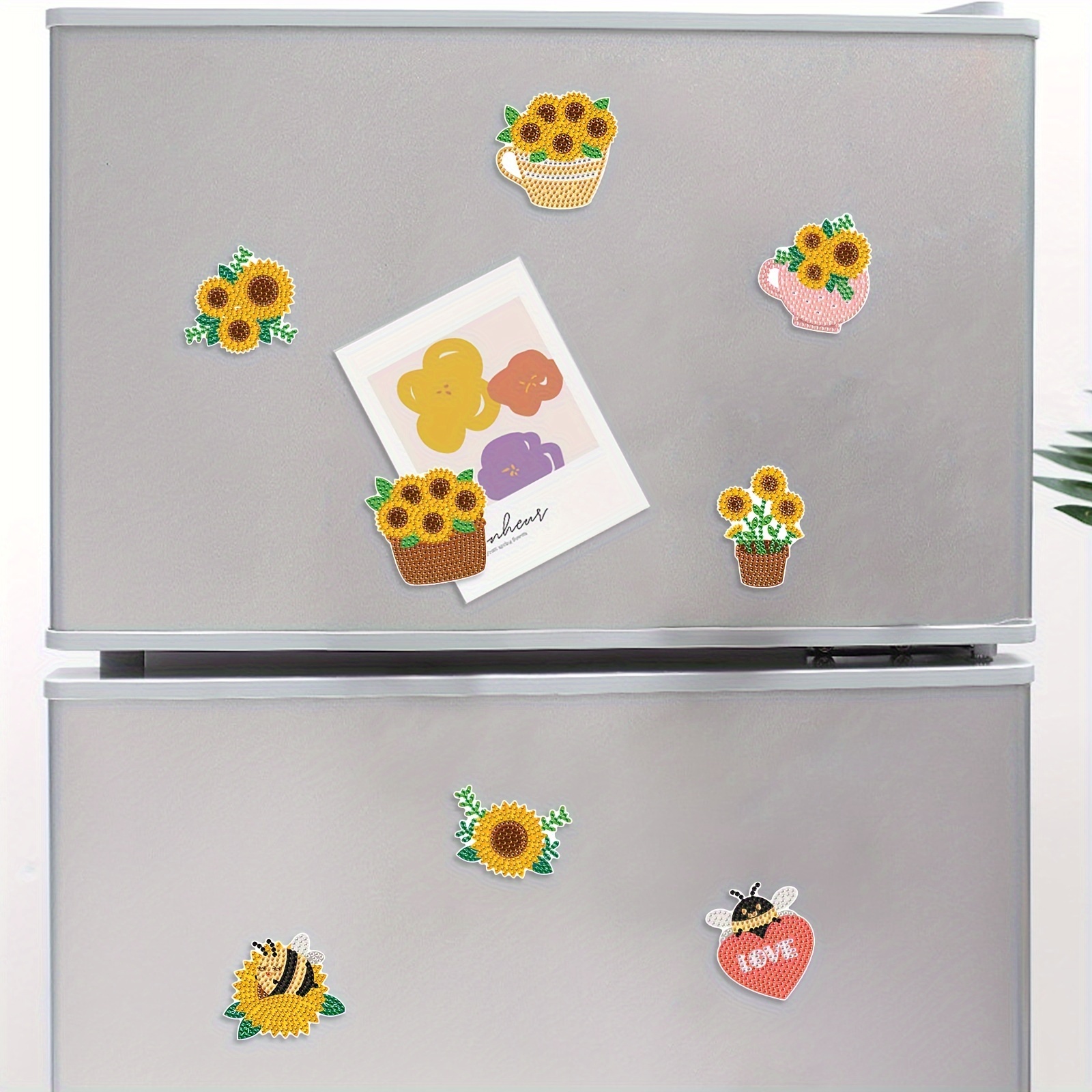 8PCS Diamond Painting Magnets Refrigerator for Adults Kids Fridge
