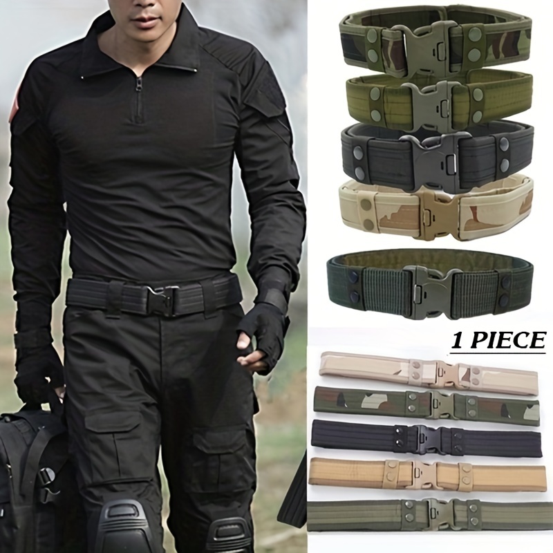 Mens Nylon Woven Tactical Belt Ideal Choice For Gifts - Jewelry &  Accessories - Temu