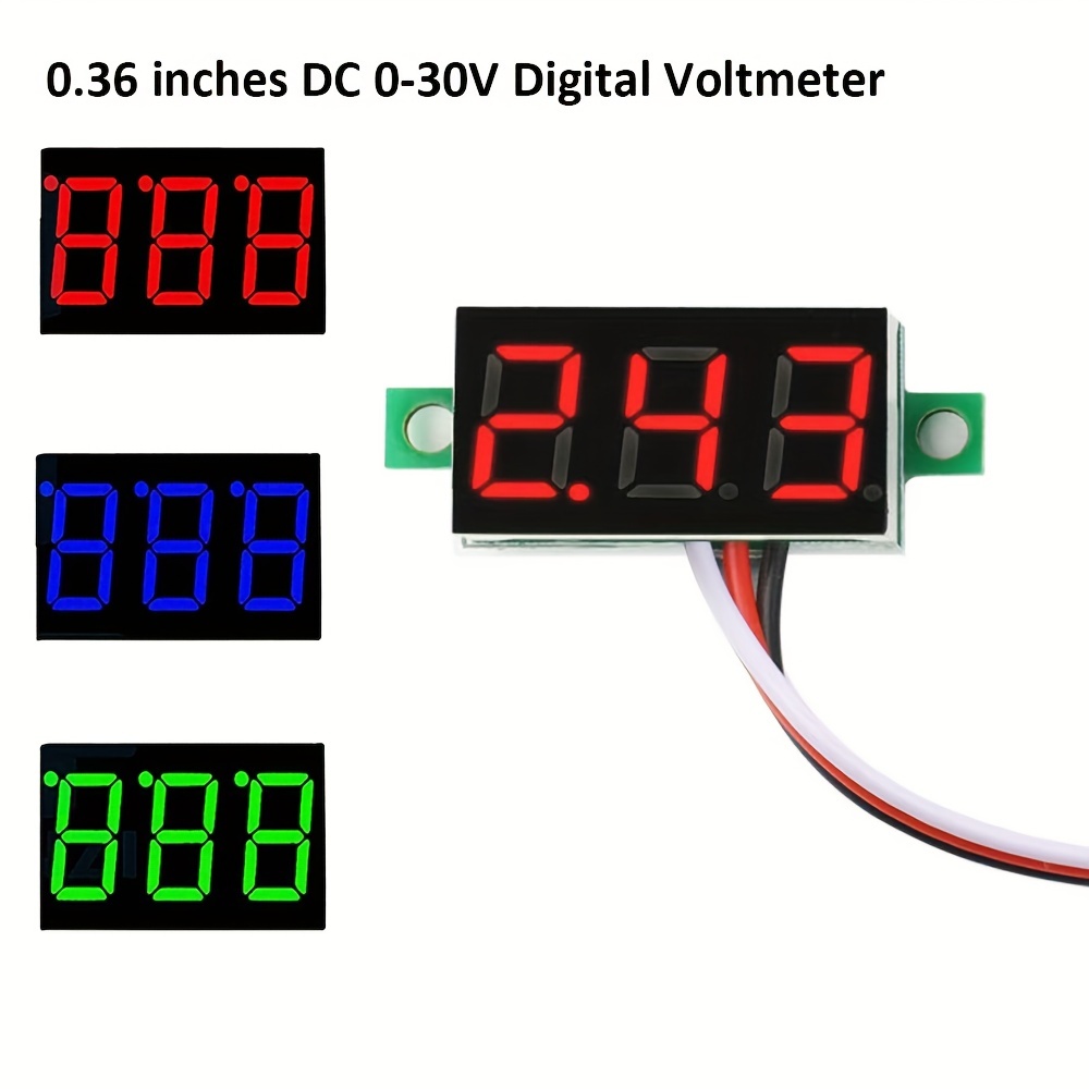 1pc 5~120v Digital Mini Voltmeter Spannungsanzeige 0 56 - Temu