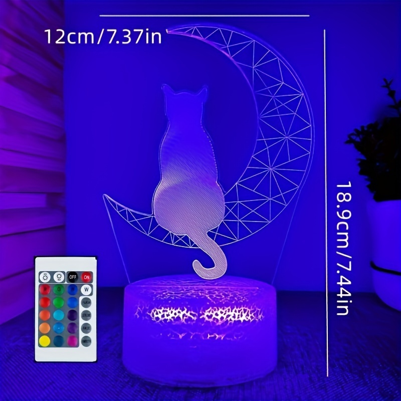 Lampe Chat modèle violet