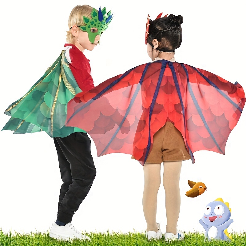 Masque de queue de dinosaure ailes, ensemble de jouet, déguisement