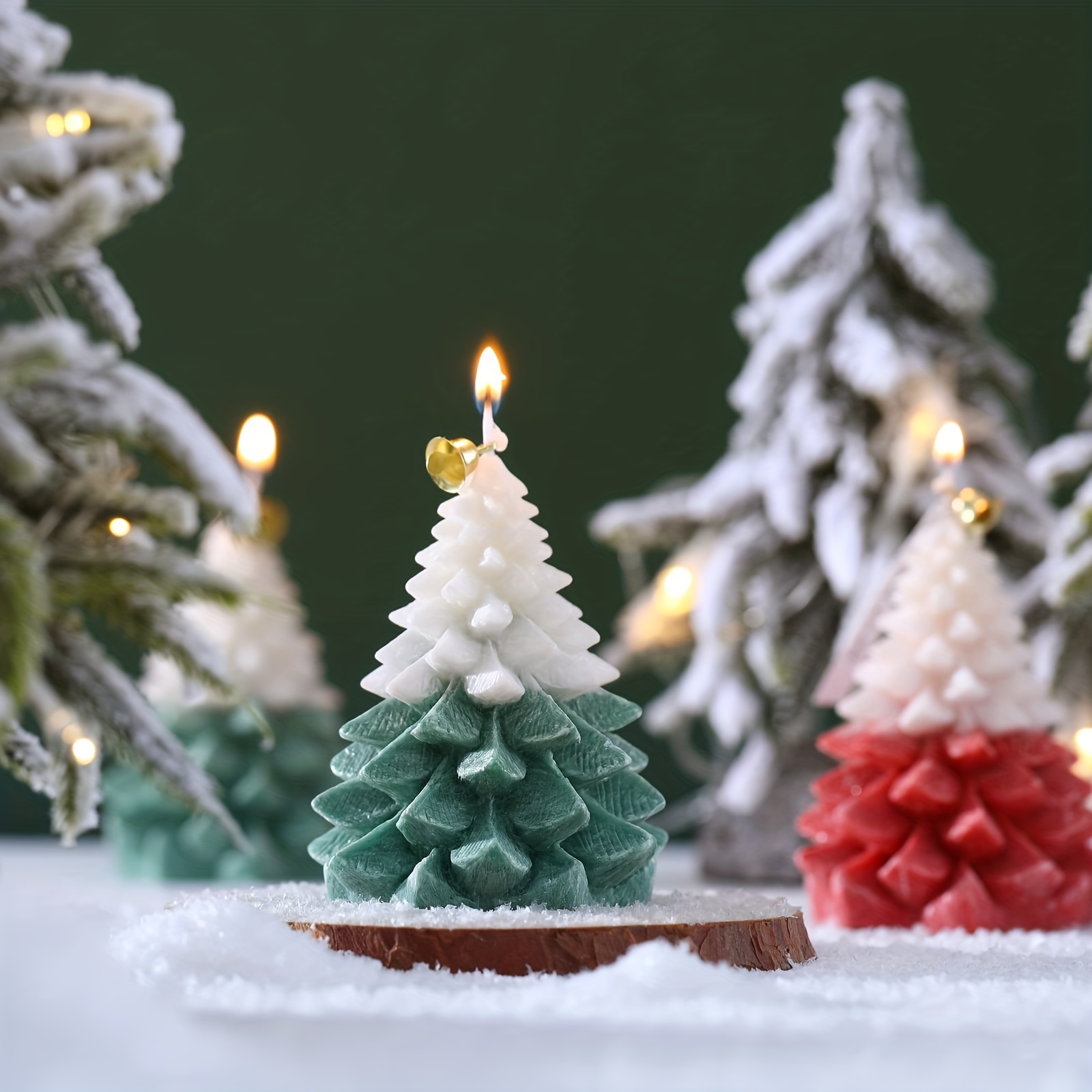 3pcs/set Velas Decorativas Navidad Adornos Festivos Mini - Temu Chile