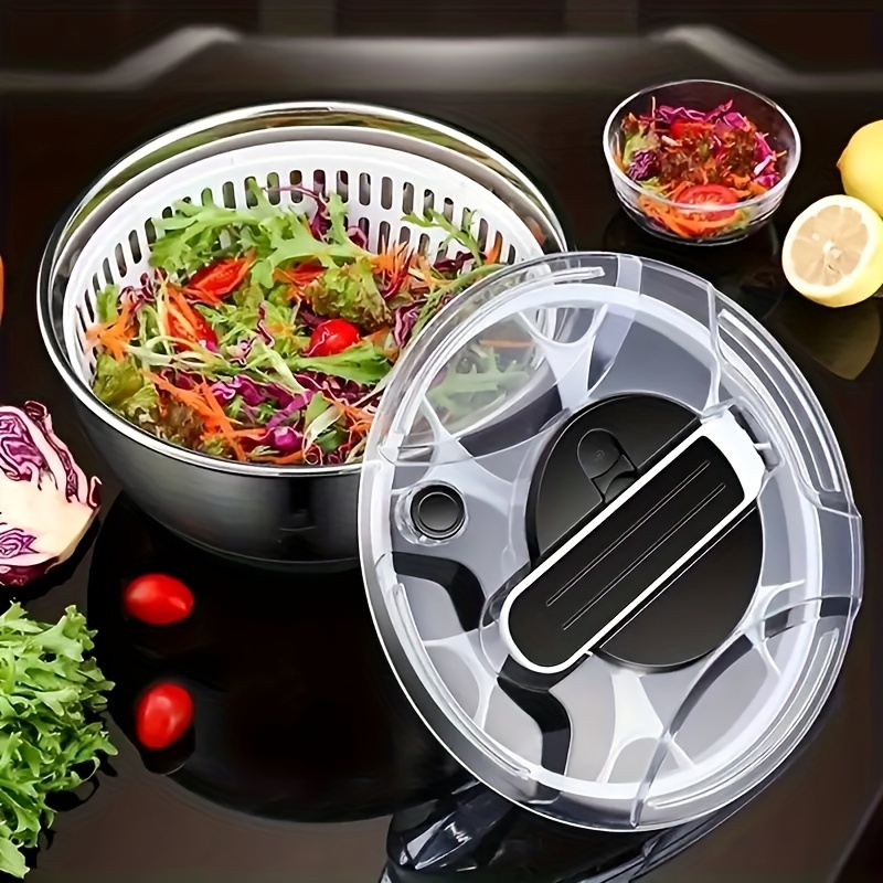 Gefu Salad Spinner Stainless Steel Rotare