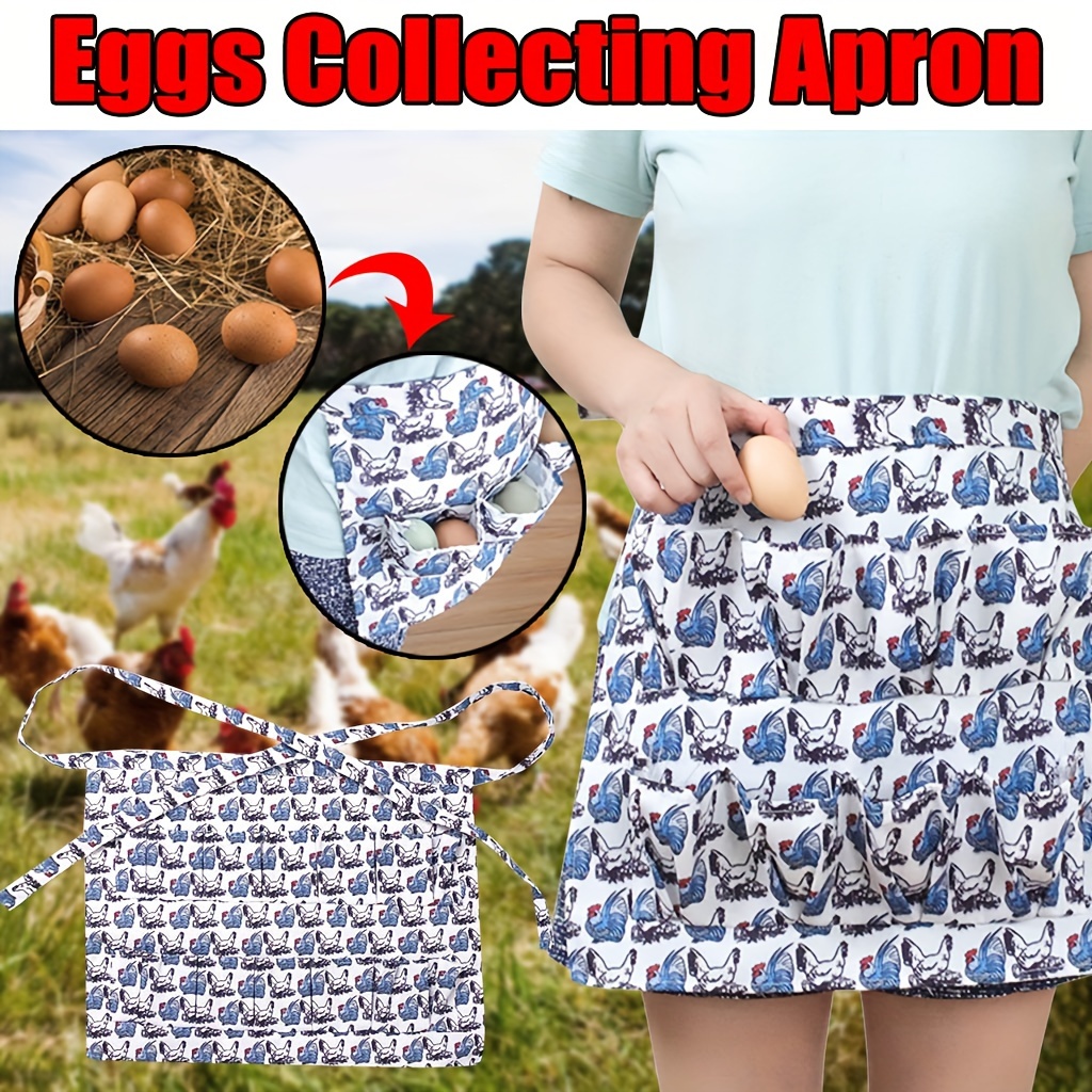 Eggs Gathering Apron Shatterproof Cloth Egg Collecting Apron with