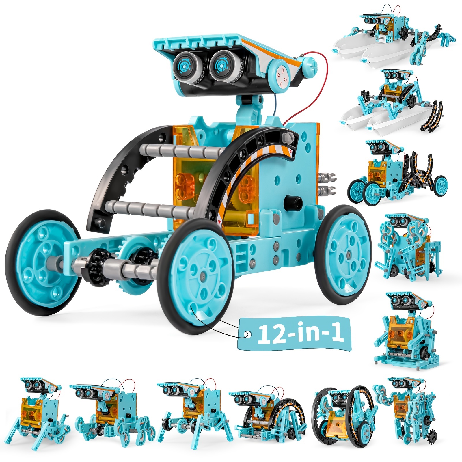 Stem-juguetes educativos creativos para niños de 8 a 10 años, Robot de  juguete alimentado con energía Solar, Kit de ciencia, bloques de  construcción, juguetes para niños de 8 a 10 años - AliExpress
