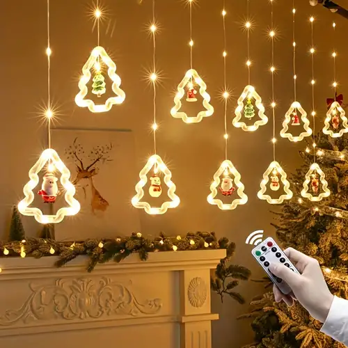 Lumières de rideau à led, Rideaux de lumière, Rideaux de lumière de Noël,  Lumières de corde de Noël, Lumières de rideau de Noël, Lumières de chaîne  de Noël, Light St