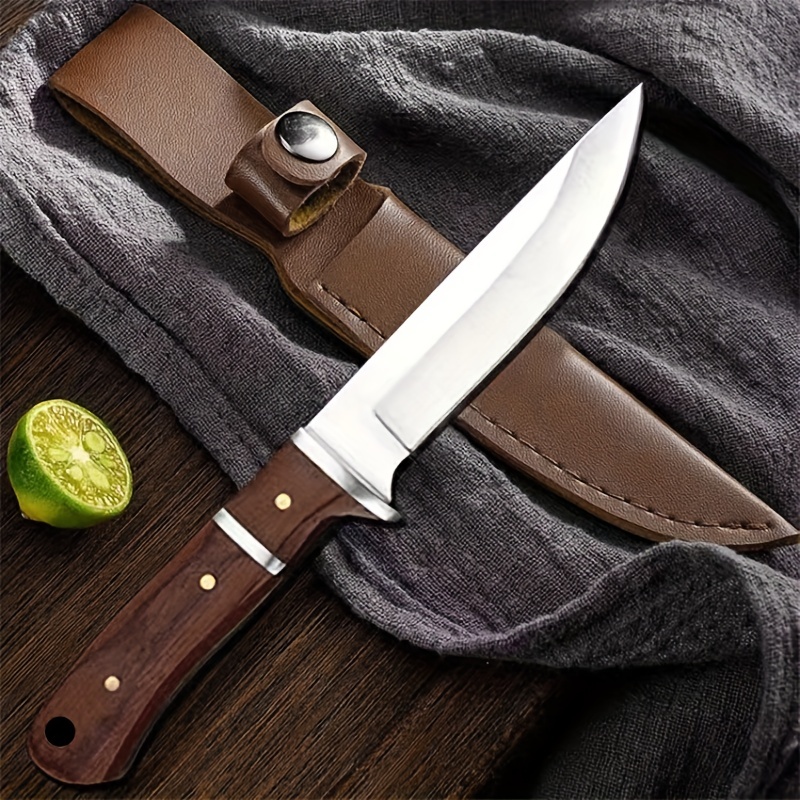 Meat Cleaver Knife, Heavy Duty Professional Butcher Chopper, Stainless  Steel Outdoor Kitchen Knives, For Fruits, Vegetables And Meat, Kitchen  Gadgets, Kitchen Accessories, With Sheath - Temu